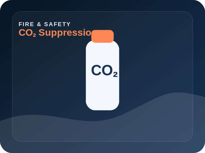 Generic CO2 suppression cylinder