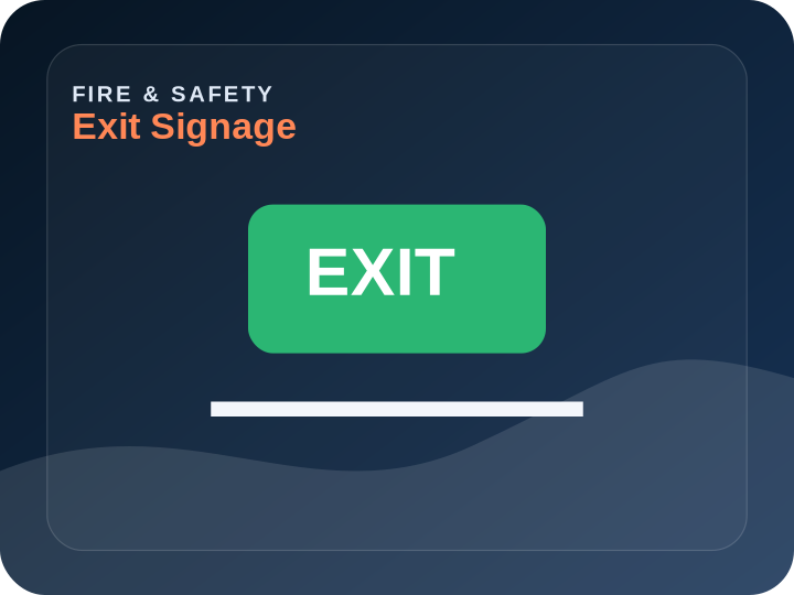 Generic exit signage