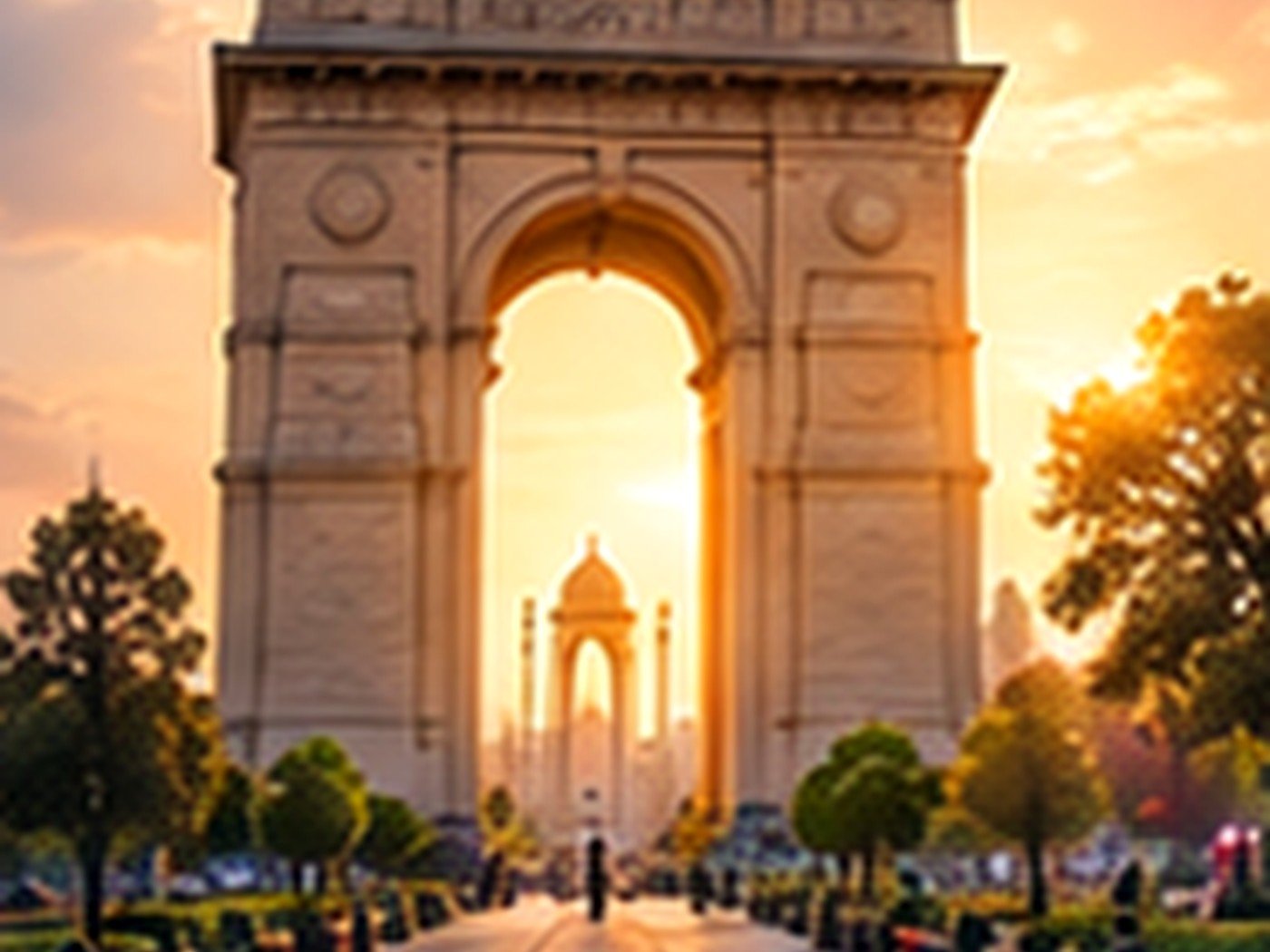 India Gate at golden hour representing the Idea Se India service ecosystem