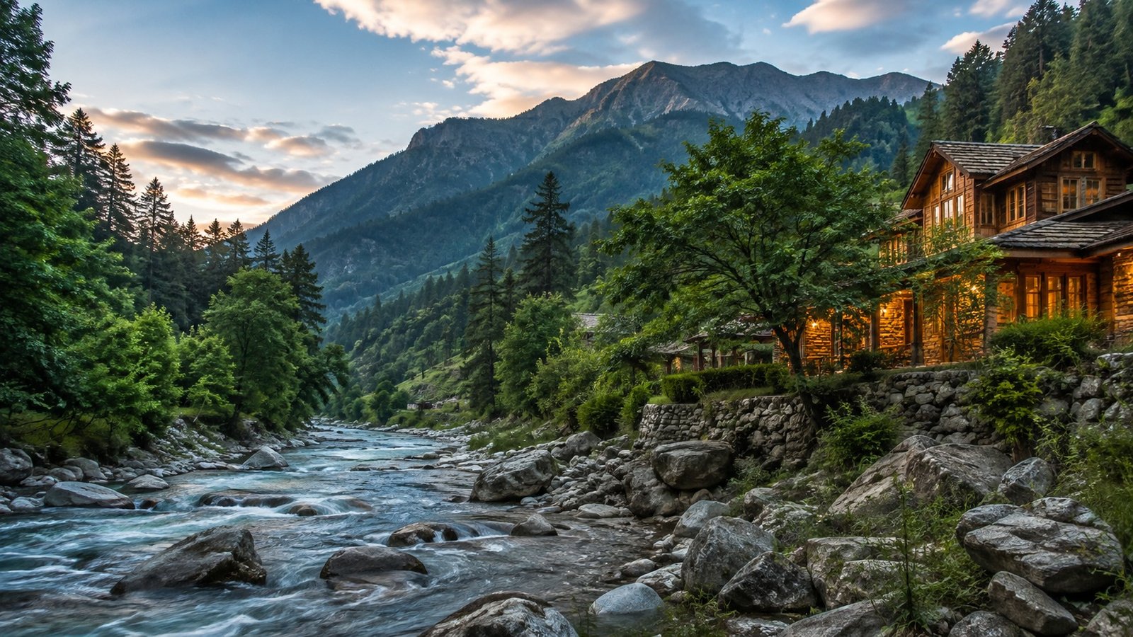 Riverside valleys and slower travel